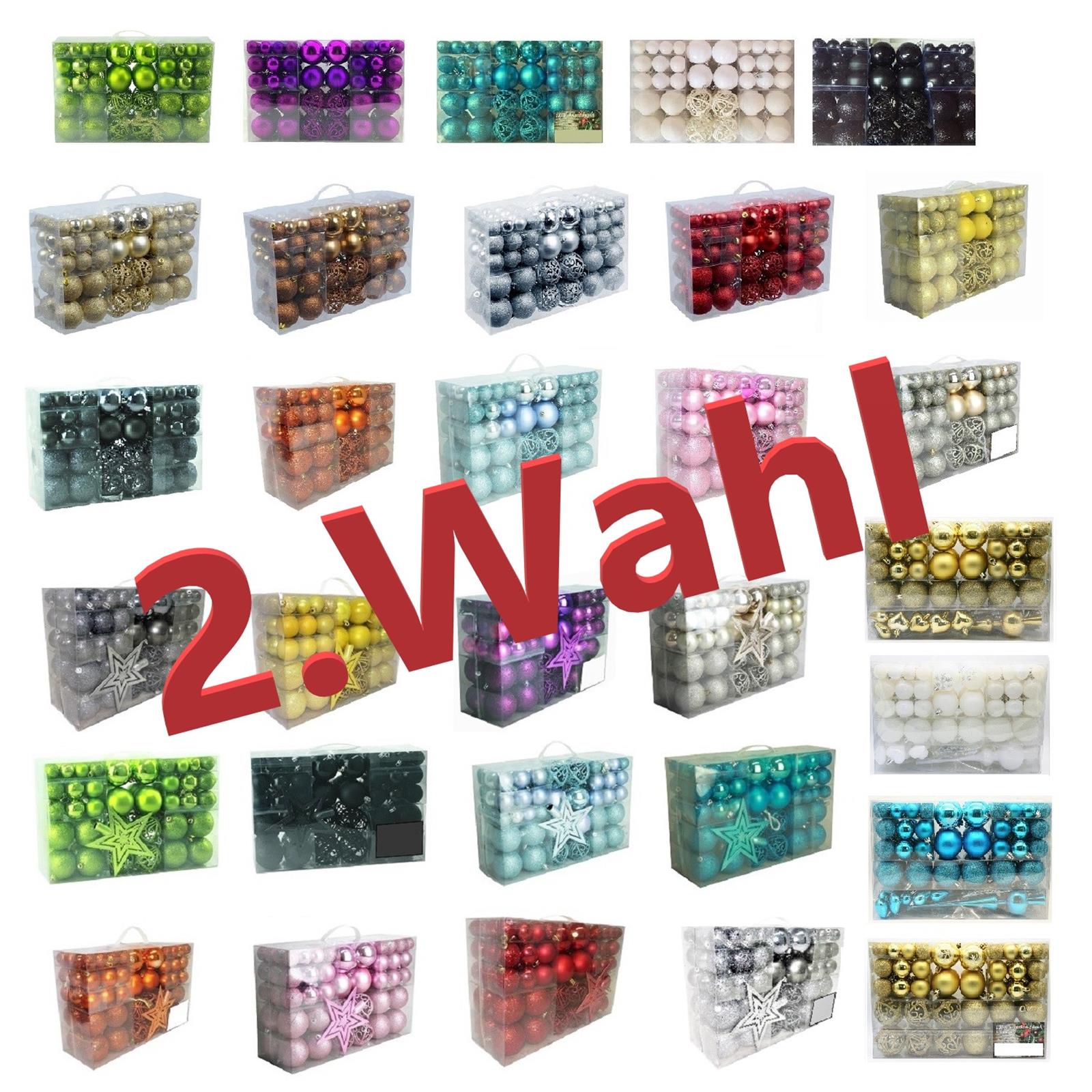 40 Weihnachtskugeln 6cm Weiß & Gold - Bruchsicherer Kunststoff