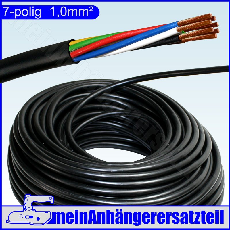 Aspöck Kabelbaum Kabelsatz 13pol. 7m Bajonettanschluss und DC-Abgang 4,7m