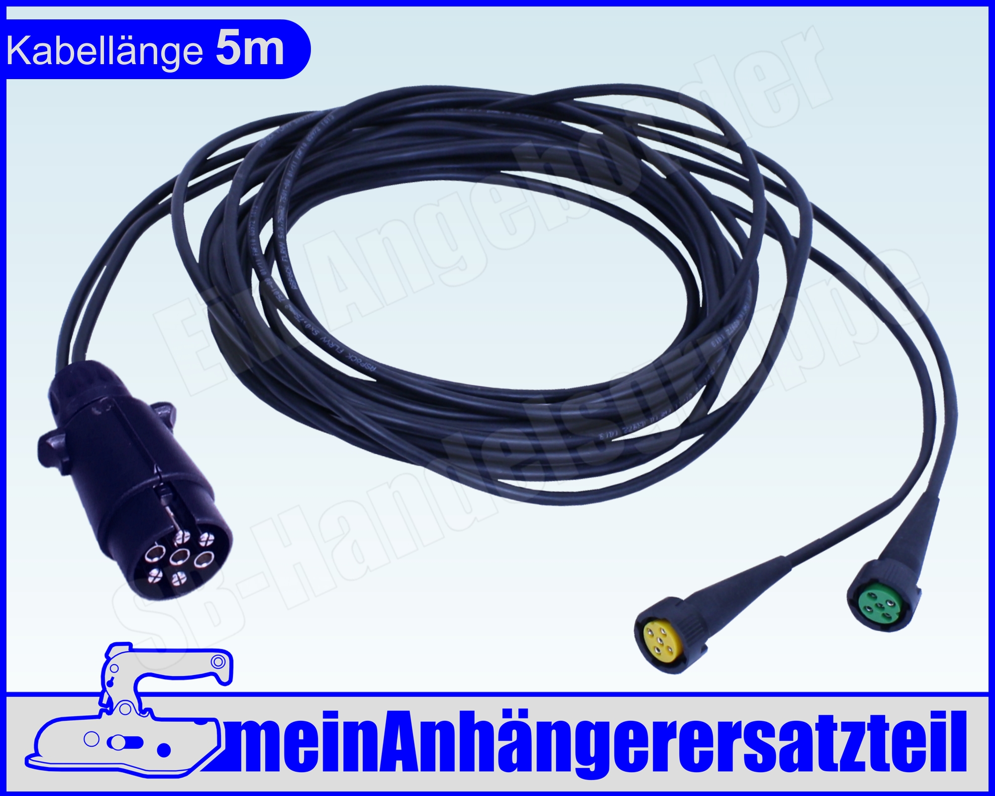 Aspöck Kabelsatz Anhängerkabel mit Bajonettanschluss 58-2008-017 13pol 4m