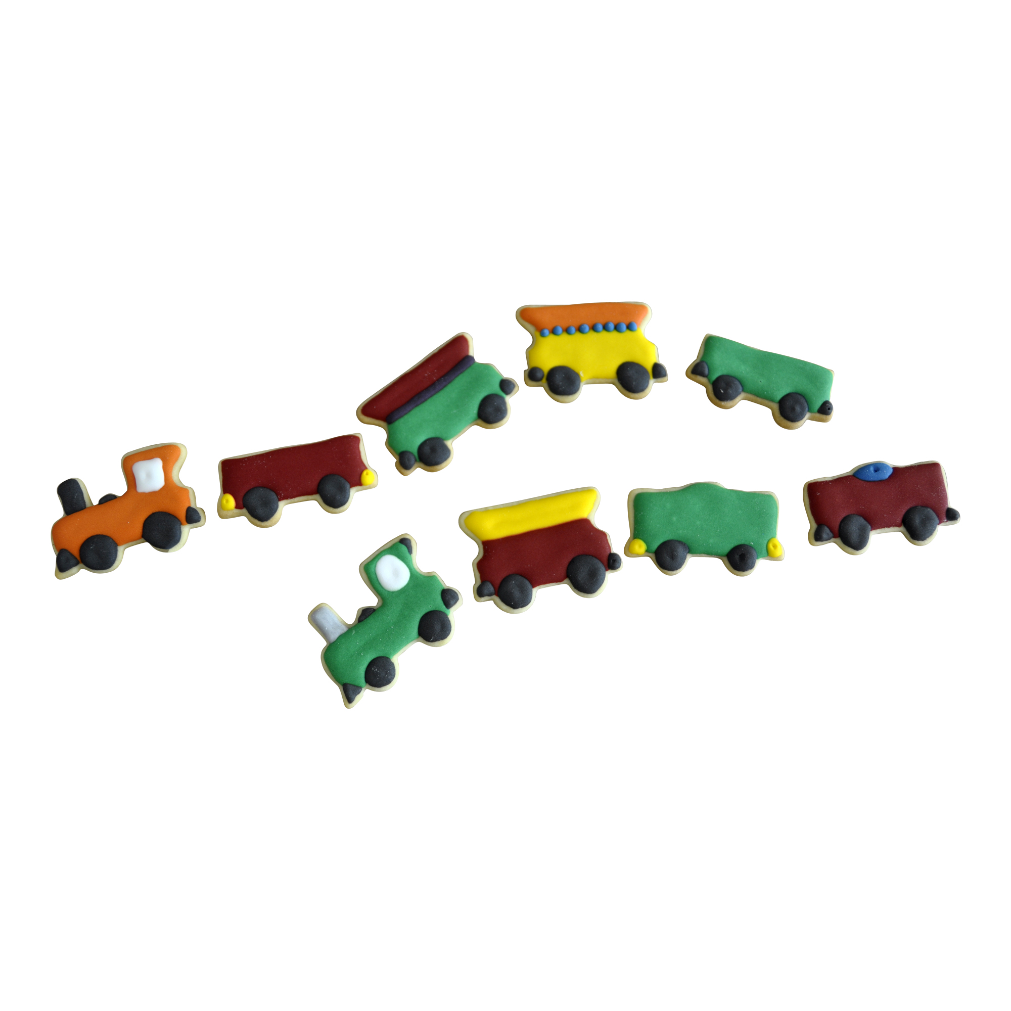 Set Lokomotive Güterwagen Personenwagen Ausstecher Ausstechform Zug Eisenbahn