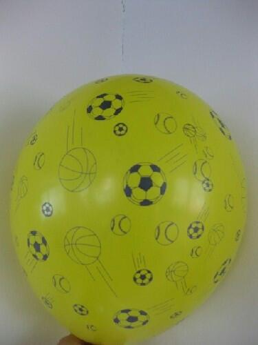 r-12000 fussballbedruckt (bunte Ballons)