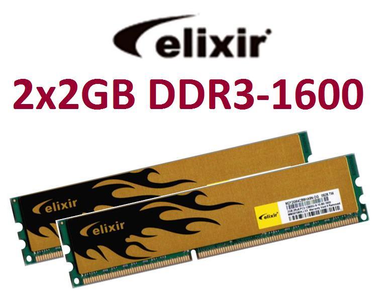 2x 2GB = 4GB RAM Arbeitsspeicher DDR3 1600 Mhz PC12800