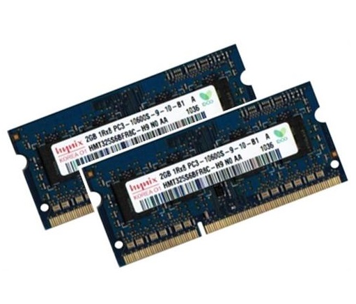 2x 2GB DDR3 HYNIX 1333 Mhz Netbook RAM HMT325S6BFR8C H9 4250591483409 