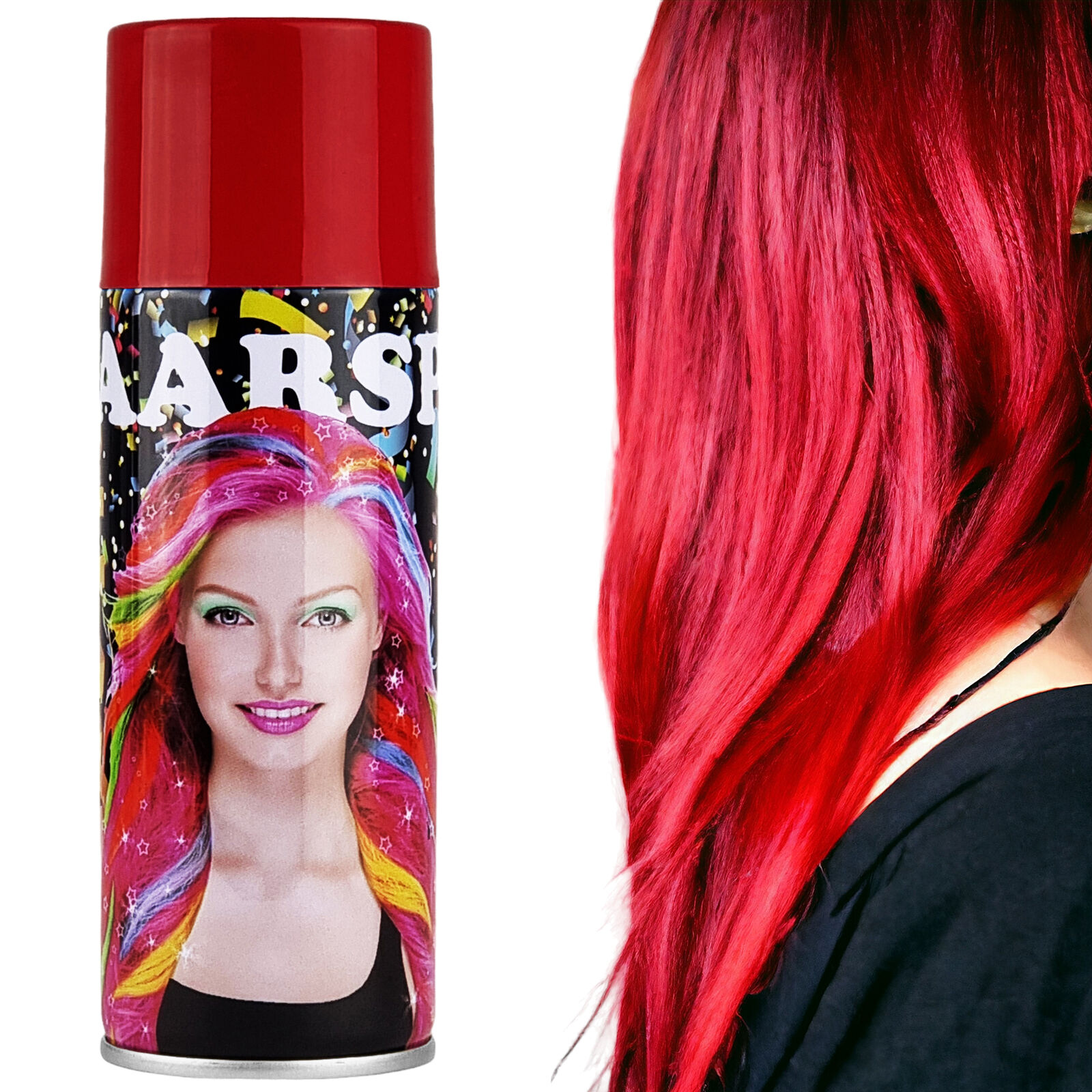Color Haarspray Hair-Spray Fasching Karneval Halloween Haarfarben 7 Farben 250ml - Bild 10 von 16