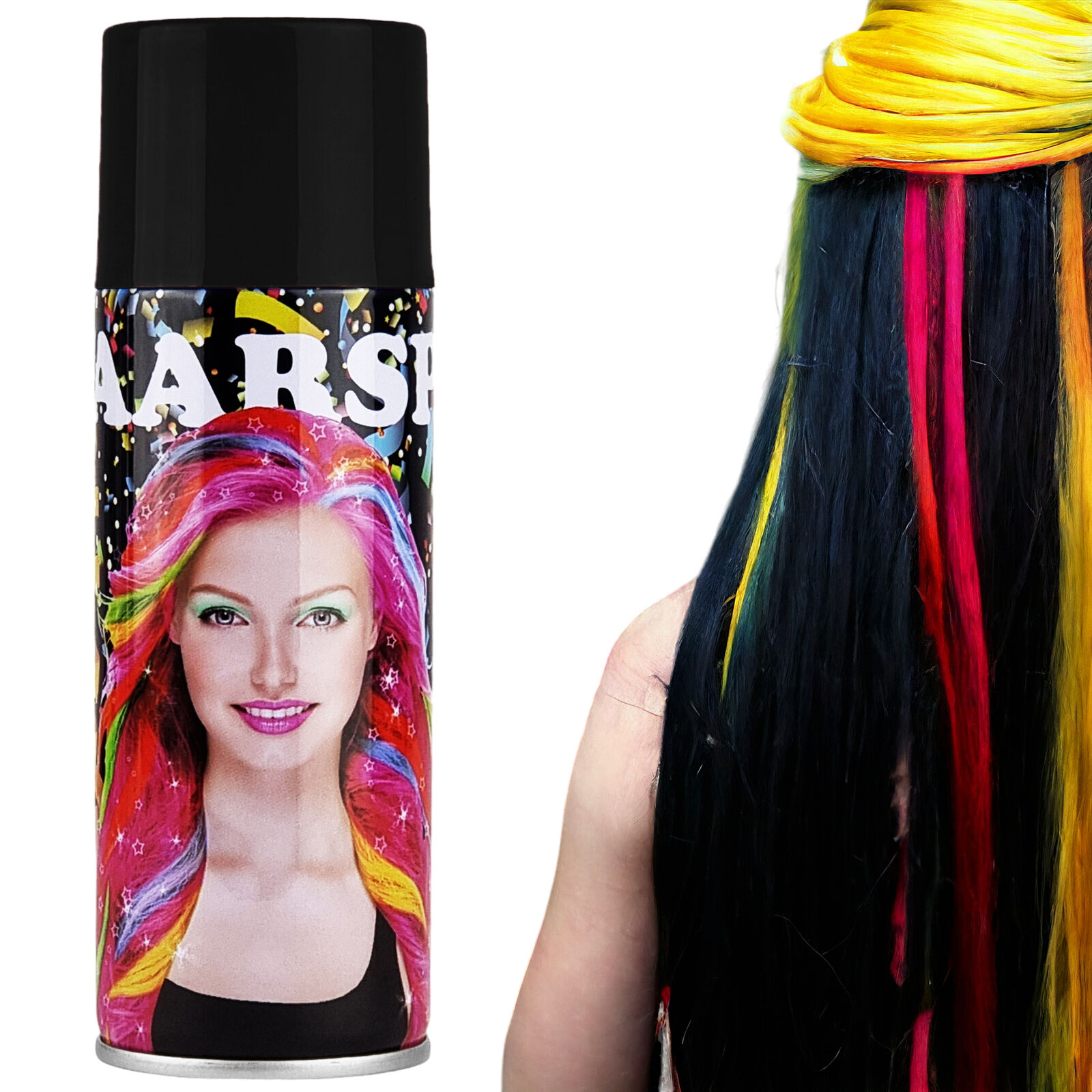Color Haarspray Hair-Spray Fasching Karneval Halloween Haarfarben 7 Farben 250ml - Bild 12 von 16
