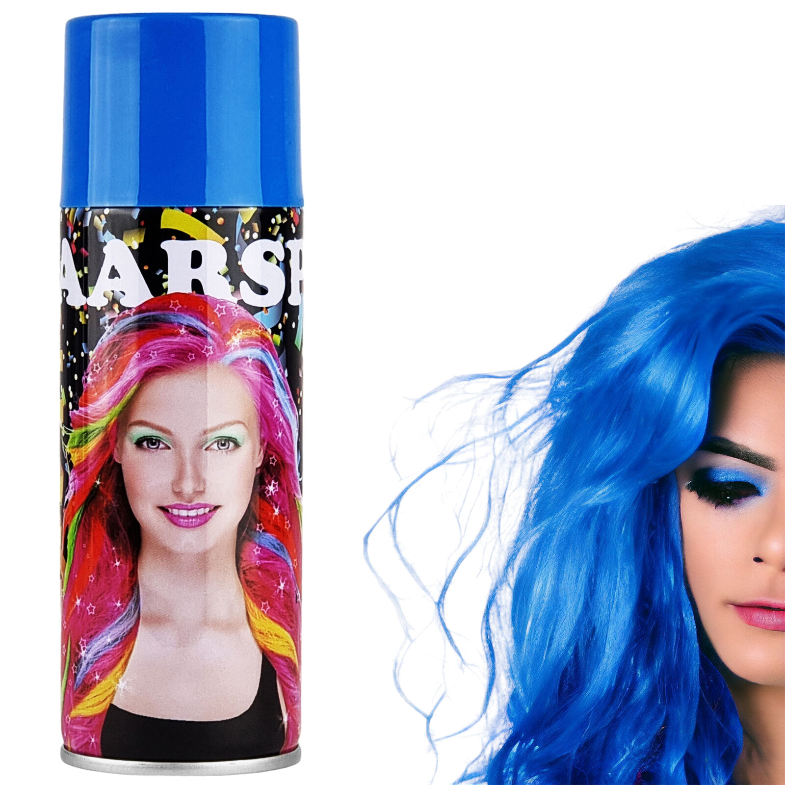 Color Haarspray Hair-Spray Fasching Karneval Halloween Haarfarben 7 Farben 250ml - Bild 14 von 16