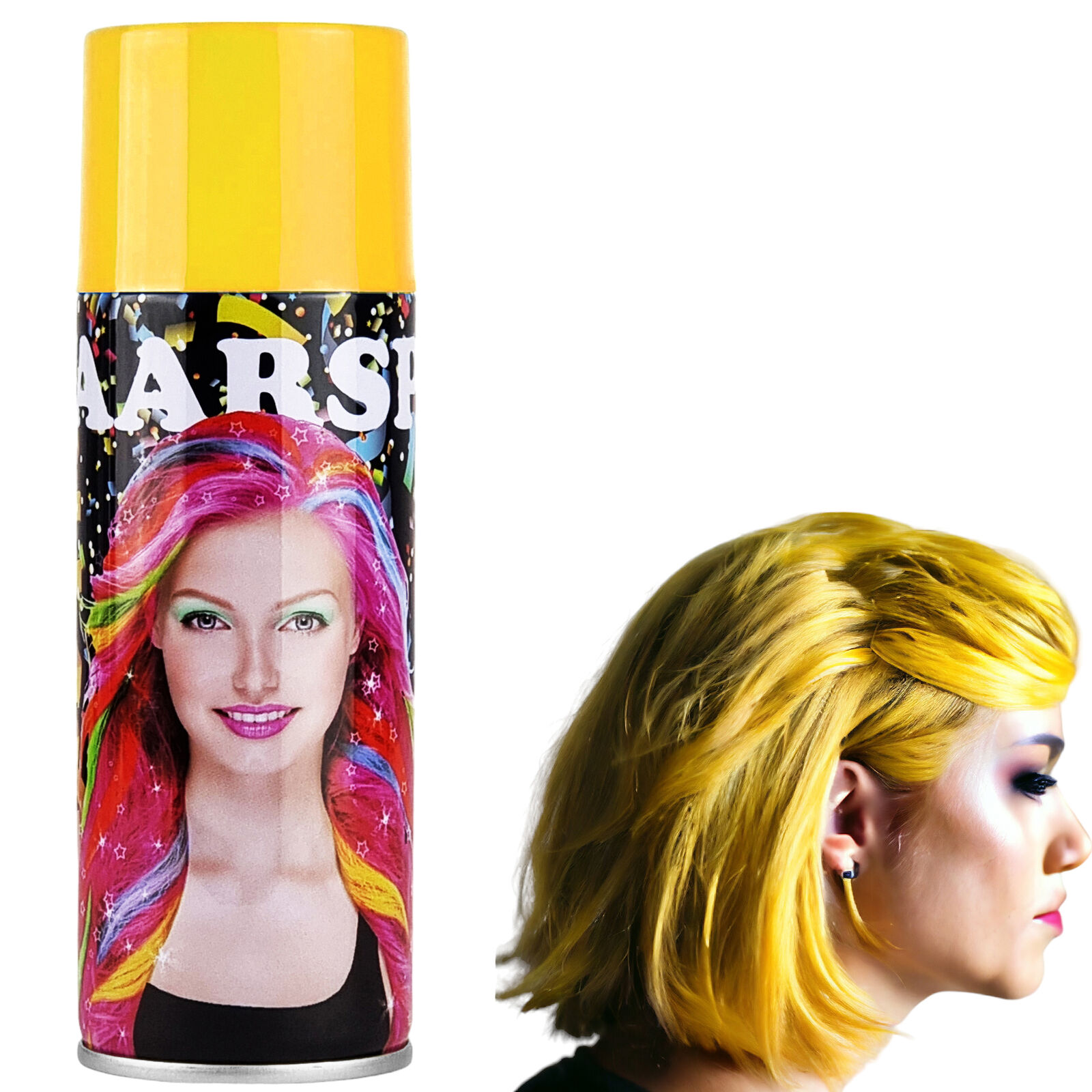 Color Haarspray Hair-Spray Fasching Karneval Halloween Haarfarben 7 Farben 250ml - Bild 15 von 16