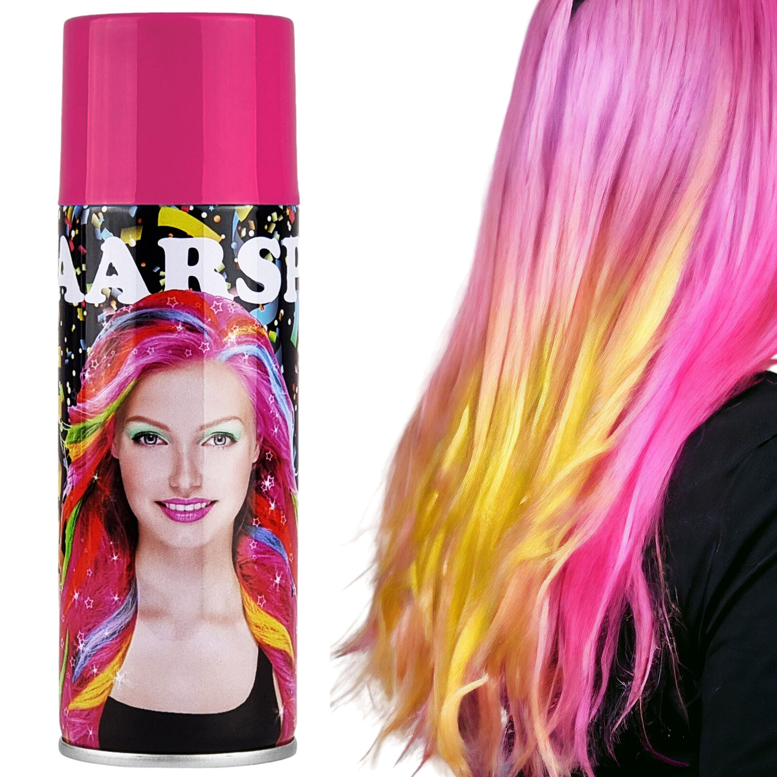 Color Haarspray Hair-Spray Fasching Karneval Halloween Haarfarben 7 Farben 250ml - Bild 16 von 16