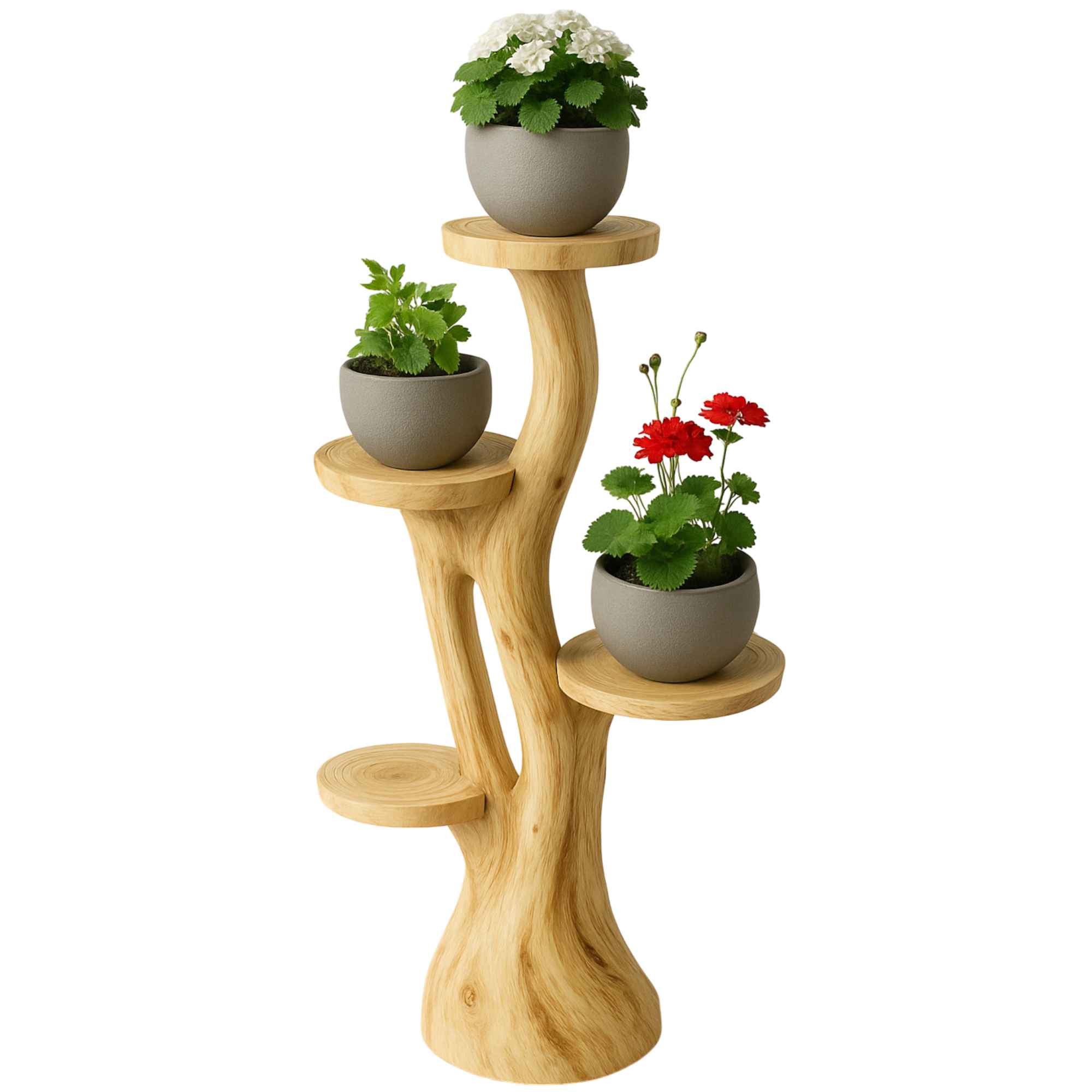 teakholz blumenständer Vintage Dänischer Teakholz Blumenhocker – Trödelfuchs Vintage Shop main image 0