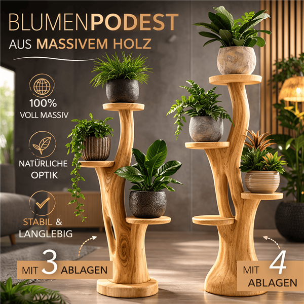 Blumenständer Holz Blumenpodest Pflanzenständer Blumen Ständer Pflanzentreppe