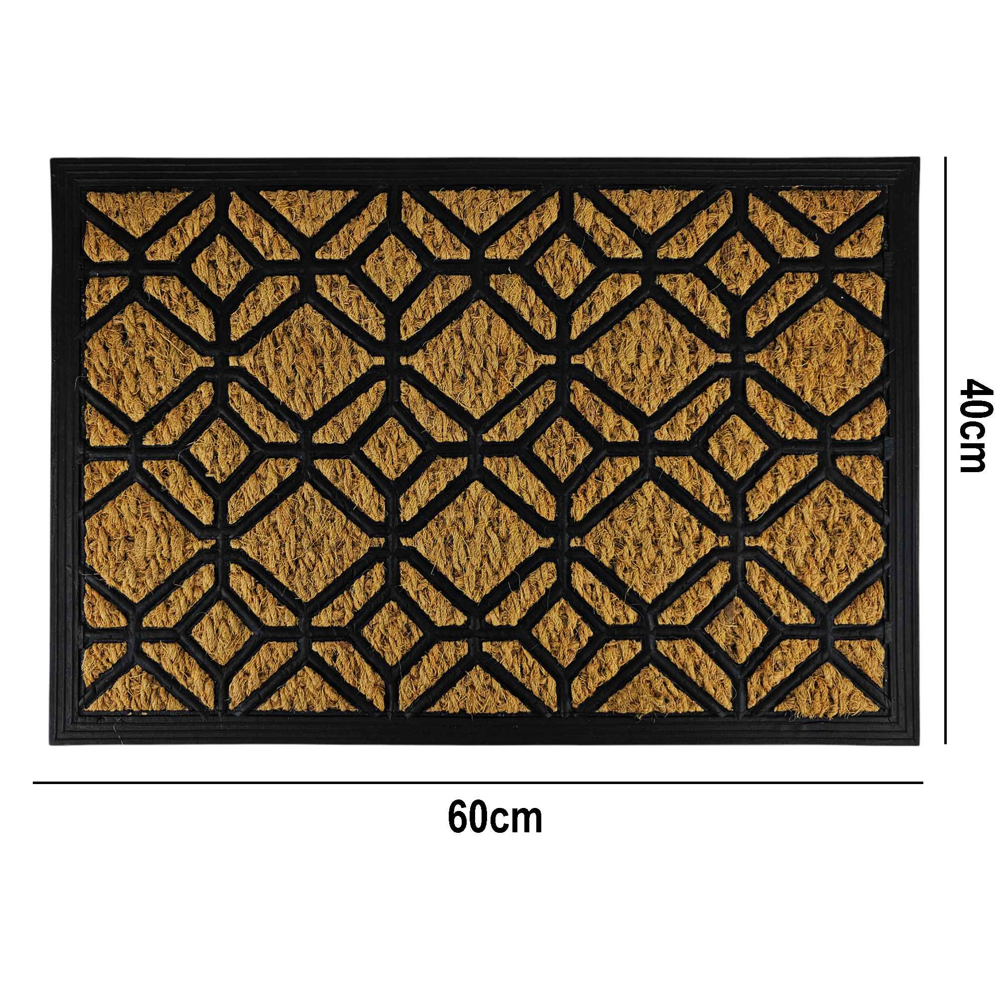 Türmatte Fußmatte Schmutzfangmatte Kokosmatte Fußabtreter Außen Innen 60 x 40 cm - Bild 6 von 8