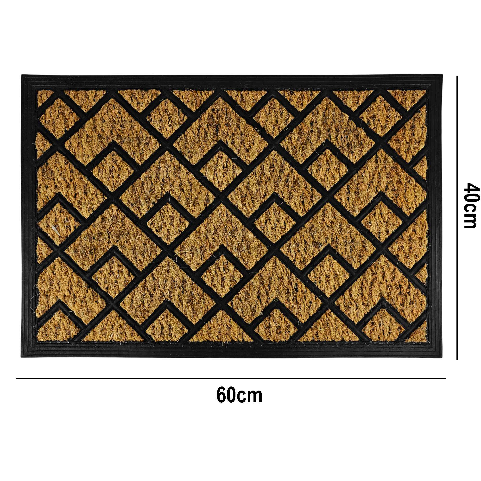 Türmatte Fußmatte Schmutzfangmatte Kokosmatte Fußabtreter Außen Innen 60 x 40 cm - Bild 8 von 8