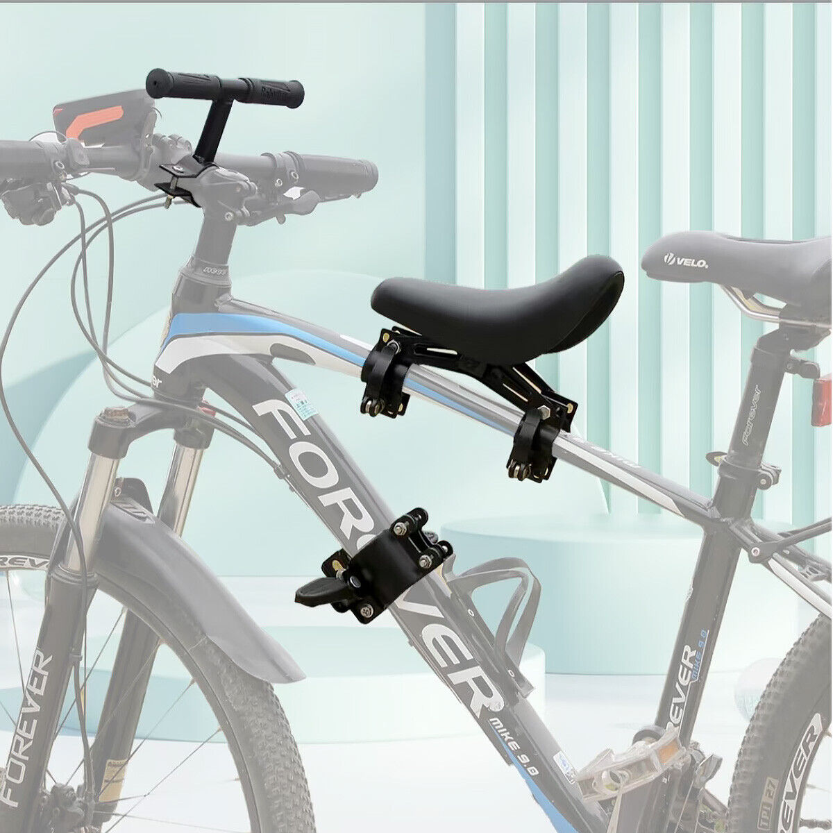 Fahrrad Kindersitz vorne Kinderfahrradsitz Fahrradsitz Rahmensitz mit Griff  | eBay