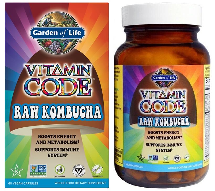 Garden Of Life Vitamin Code Raw Kombucha 60 Vegane Caps