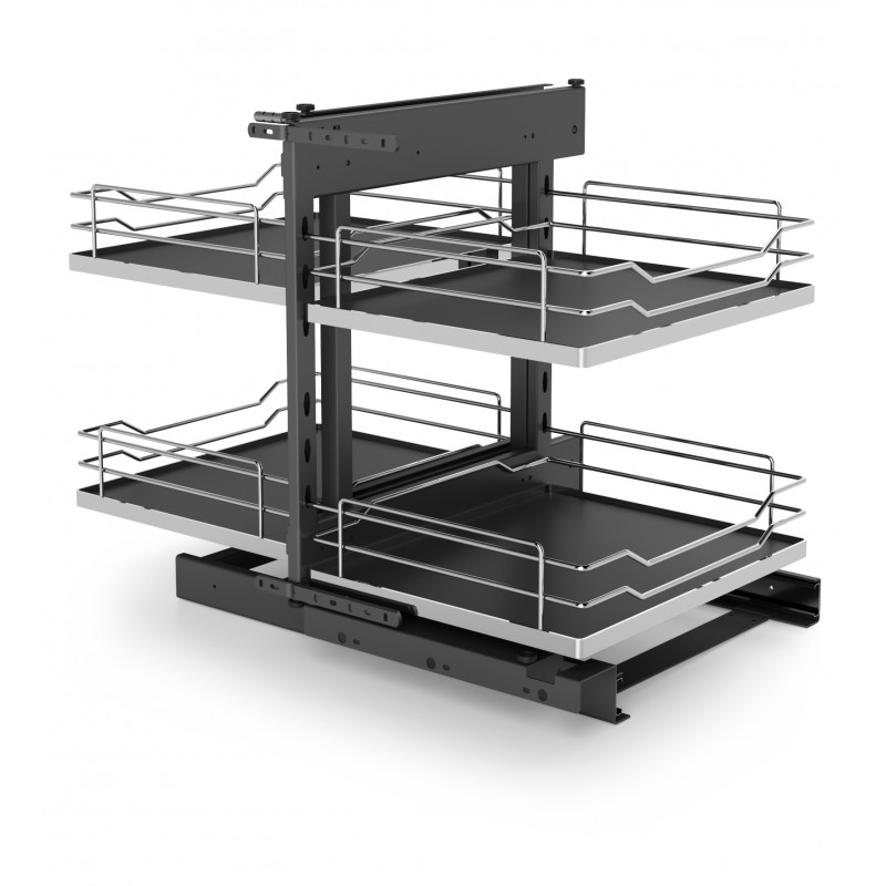 Eckschrankauszug Schrankauszug Magic Komfort Prestige Anthrazit-Chrom