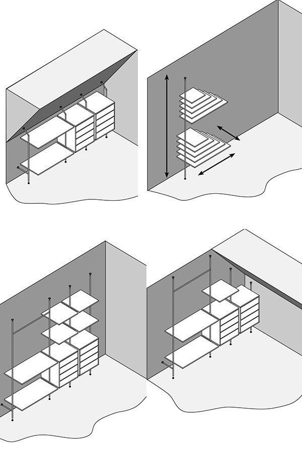 Regalsystem Trägerrohrsystem Wandregal Messebau Ladeneinrichtung Ladenbau