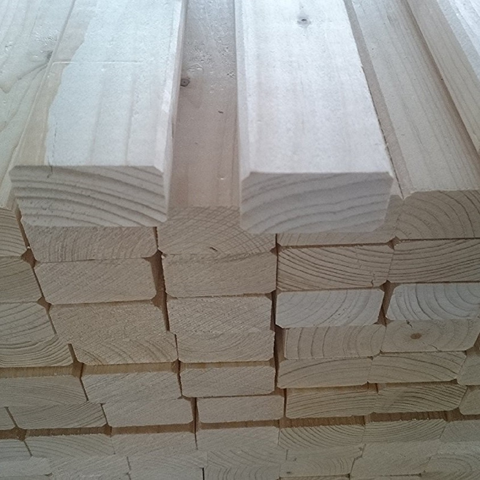 10 Stück Rahmenholz Fichte B-Ware 24x44mm 2,00m Holz Holzbalken Bauholz KVH