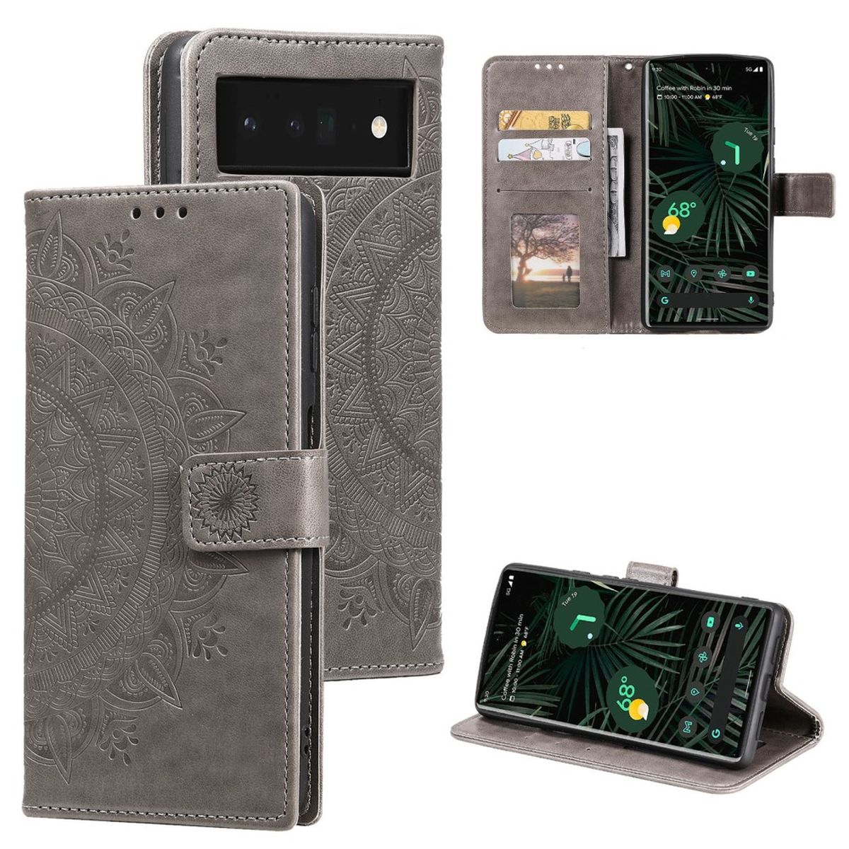 Housse téléphone Portable pour Google Pixel 7 Pro Protection Étui à rabat Motif - Photo 13 sur 17