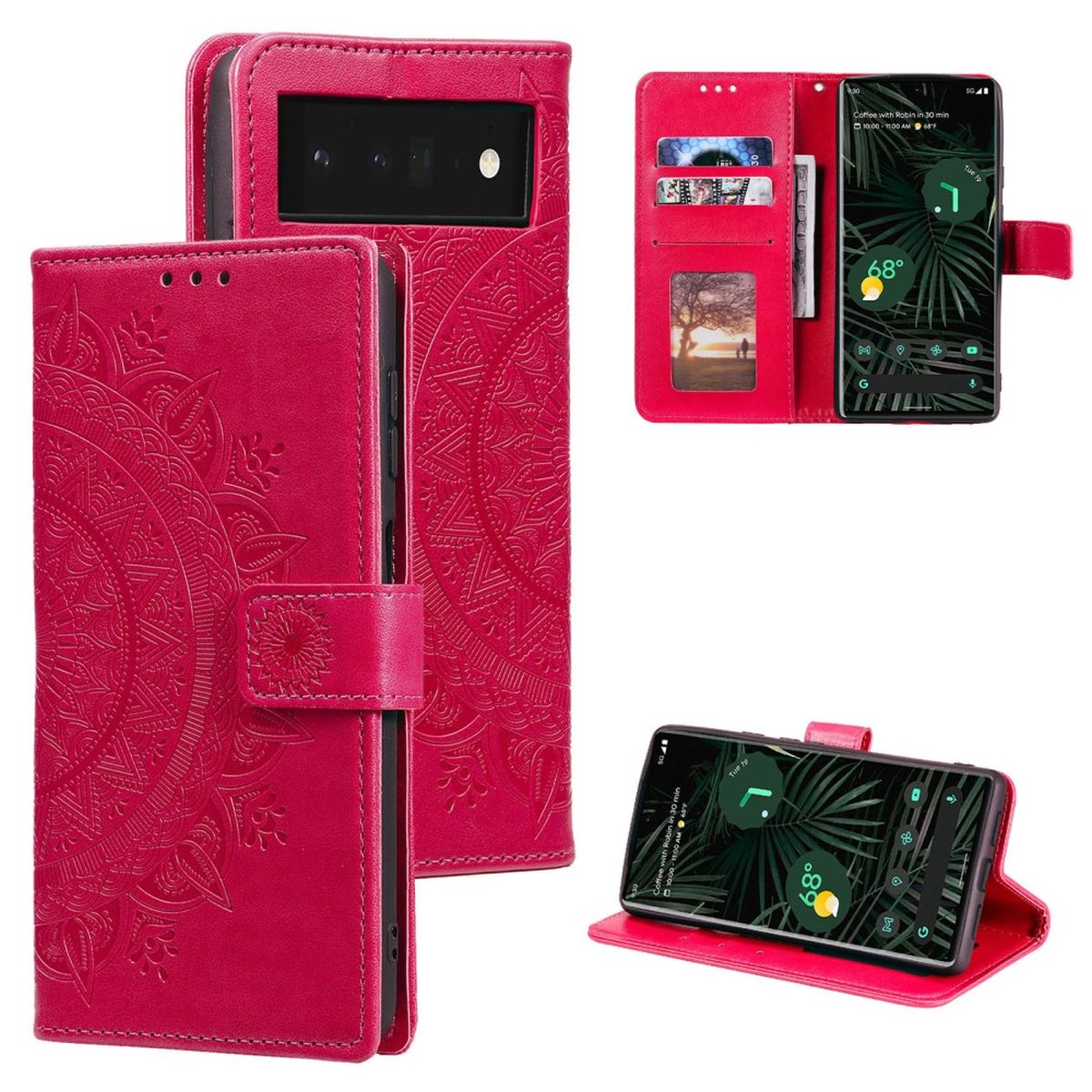 Housse téléphone Portable pour Google Pixel 7 Pro Protection Étui à rabat Motif - Photo 16 sur 17