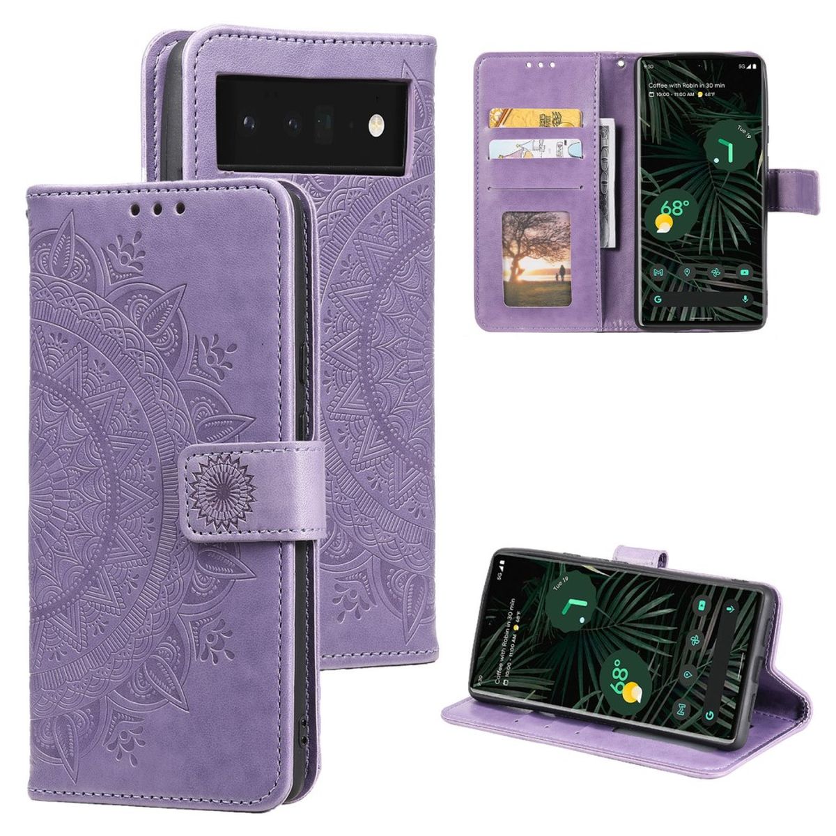 Housse téléphone Portable pour Google Pixel 7 Pro Protection Étui à rabat Motif - Photo 15 sur 17