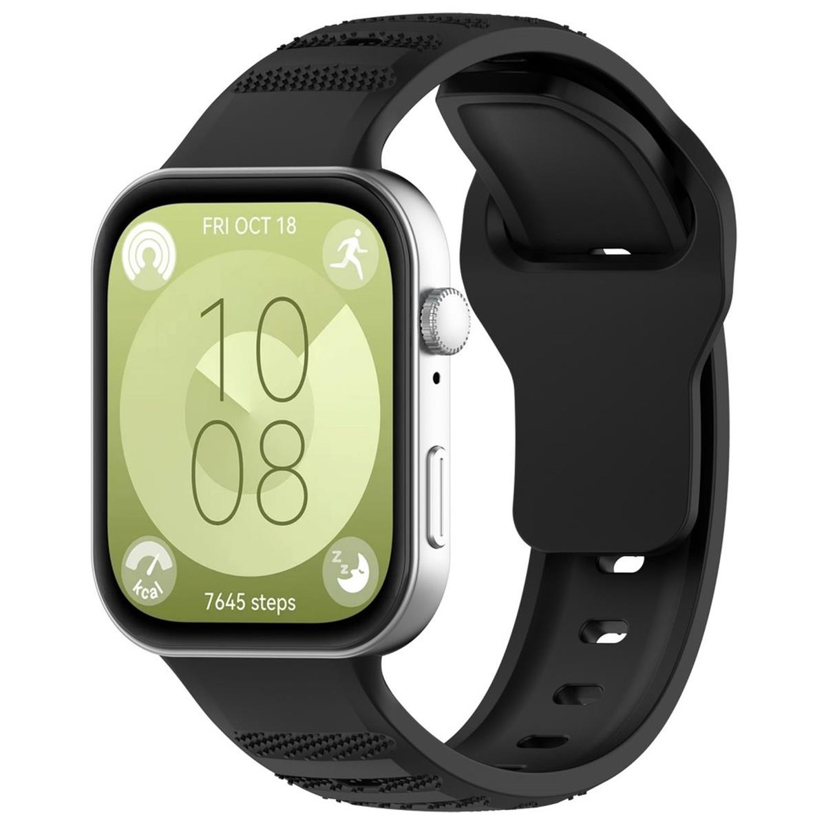 Armband für Huawei Watch Fit 3 Silikon Ersatzarmband Strap Uhrenarmband Bracelet - Afbeelding 8 van 13