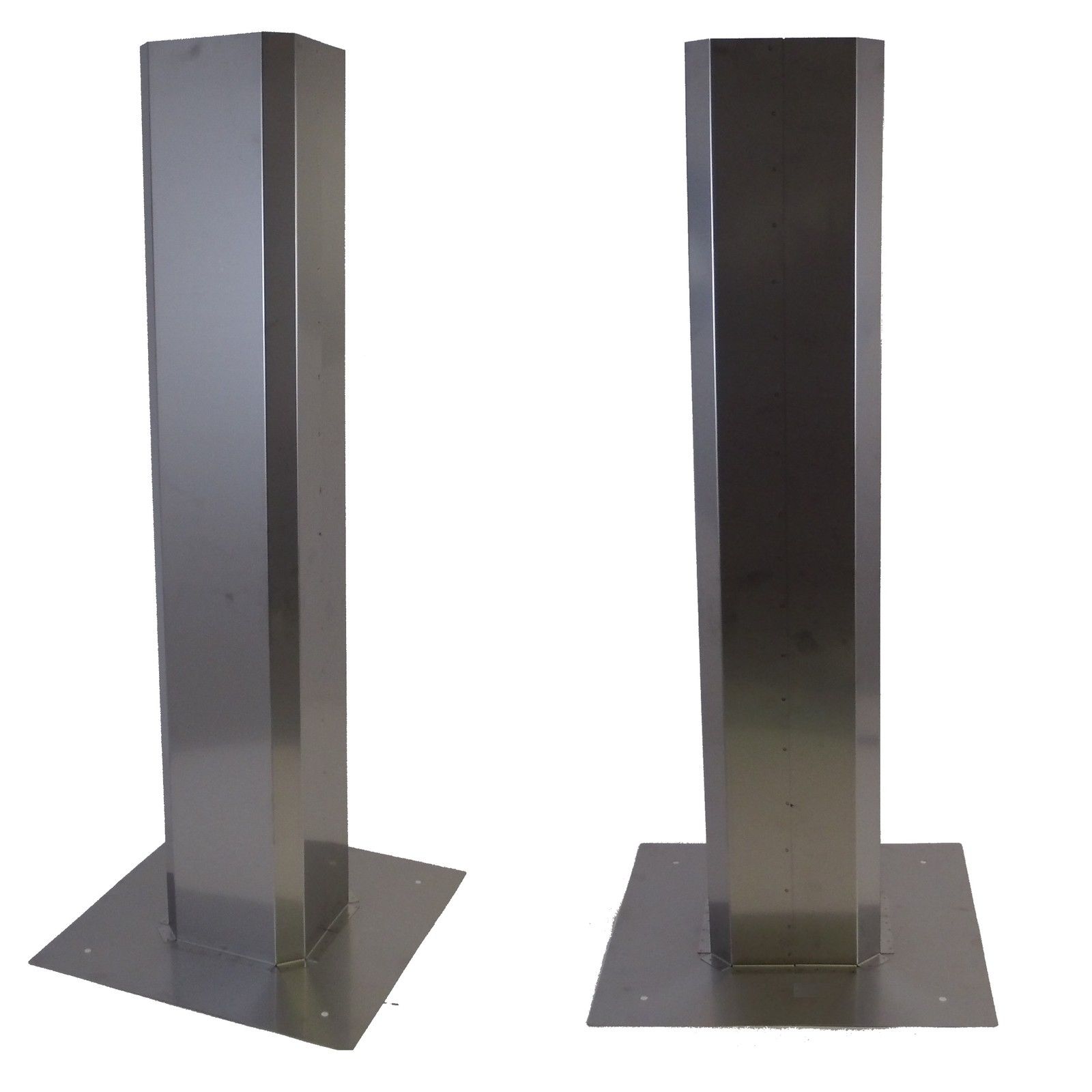 Schornstein-Verlängerung Eckig Rund Plewa Kamin-Verlängerung Edelstahl