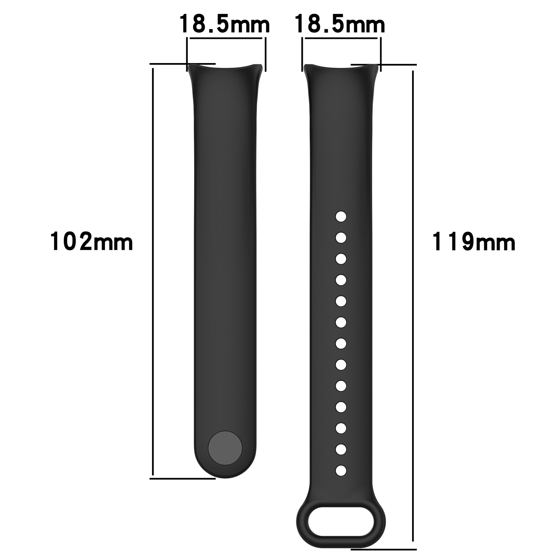 Silikon Armband Für Xiaomi Smart Band 8 Ersatz Strap Sport Tracker Uhrenarmband