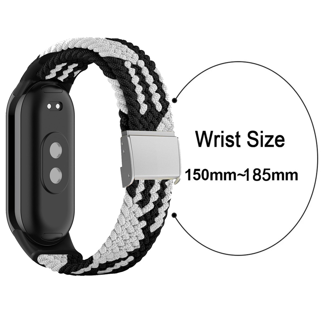 Nylon Armband Für Xiaomi Smart Band 8 Ersatz Strap Stahlschnalle Uhrenarmband