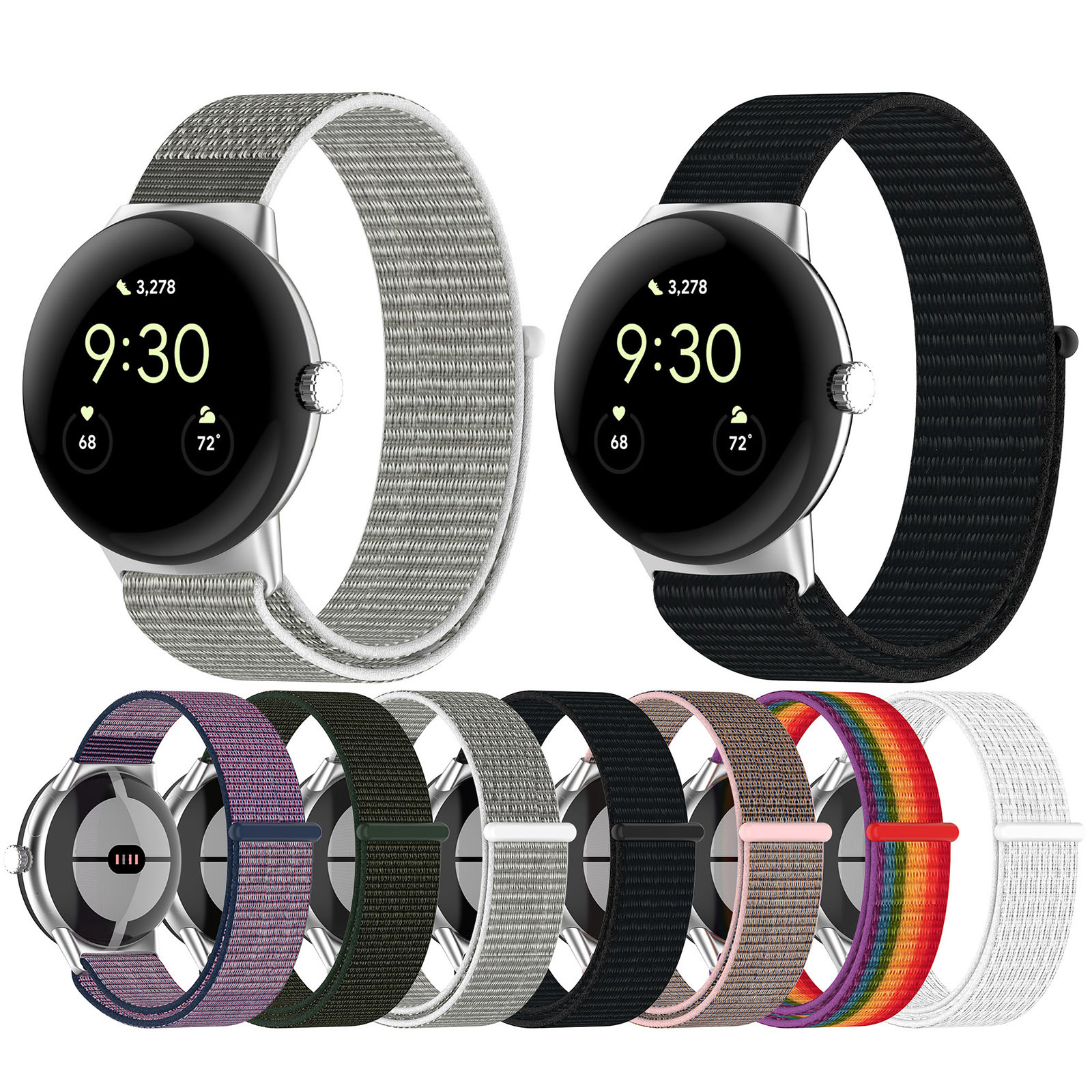 Nylon Uhrenarmband Armband Ersatz Band Strap Für Google Pixel Watch Sport Band