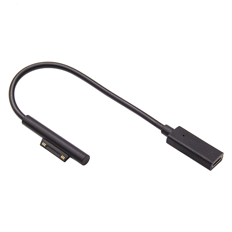 USB C Female Ladegerät Für Microsoft Surface Pro 7/6/5/4/3 Schnell PD Ladekabel