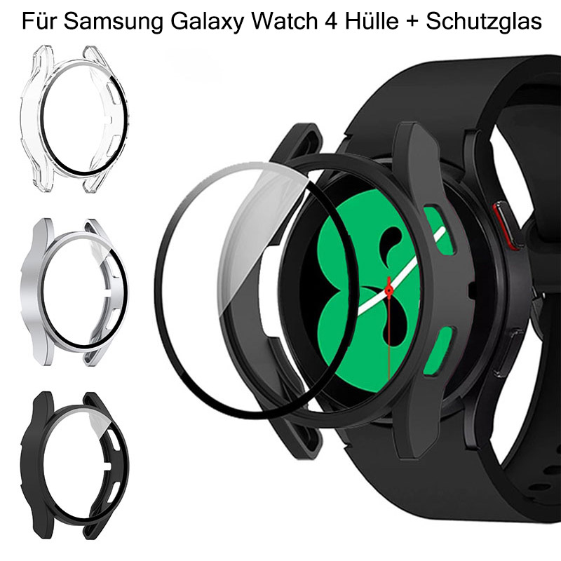 Schutzhülle Schutzglas Für Samsung Galaxy Watch 4 40mm / 44mm Panzerfolie Case