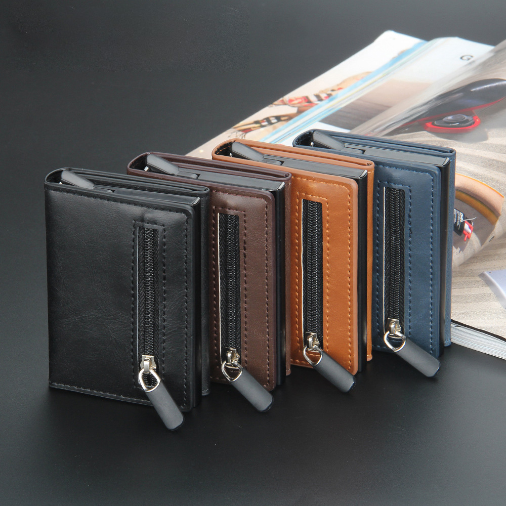 Schutz mini Geldbörse Portemonnaie Geldbeutel Wallet Kartenetui mit RFID