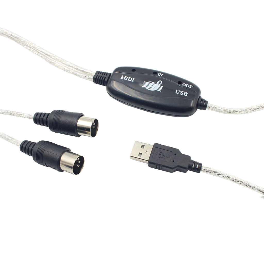 MIDI USB Kabel Für PC to Music Keyboard USB auf MIDI 5 Polig Konverter Kabel