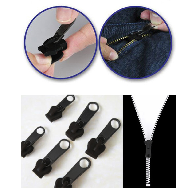 6 Stück ZipperFix Easy Reparatur Set Zipper Reißverschluss Universal 3 Größen