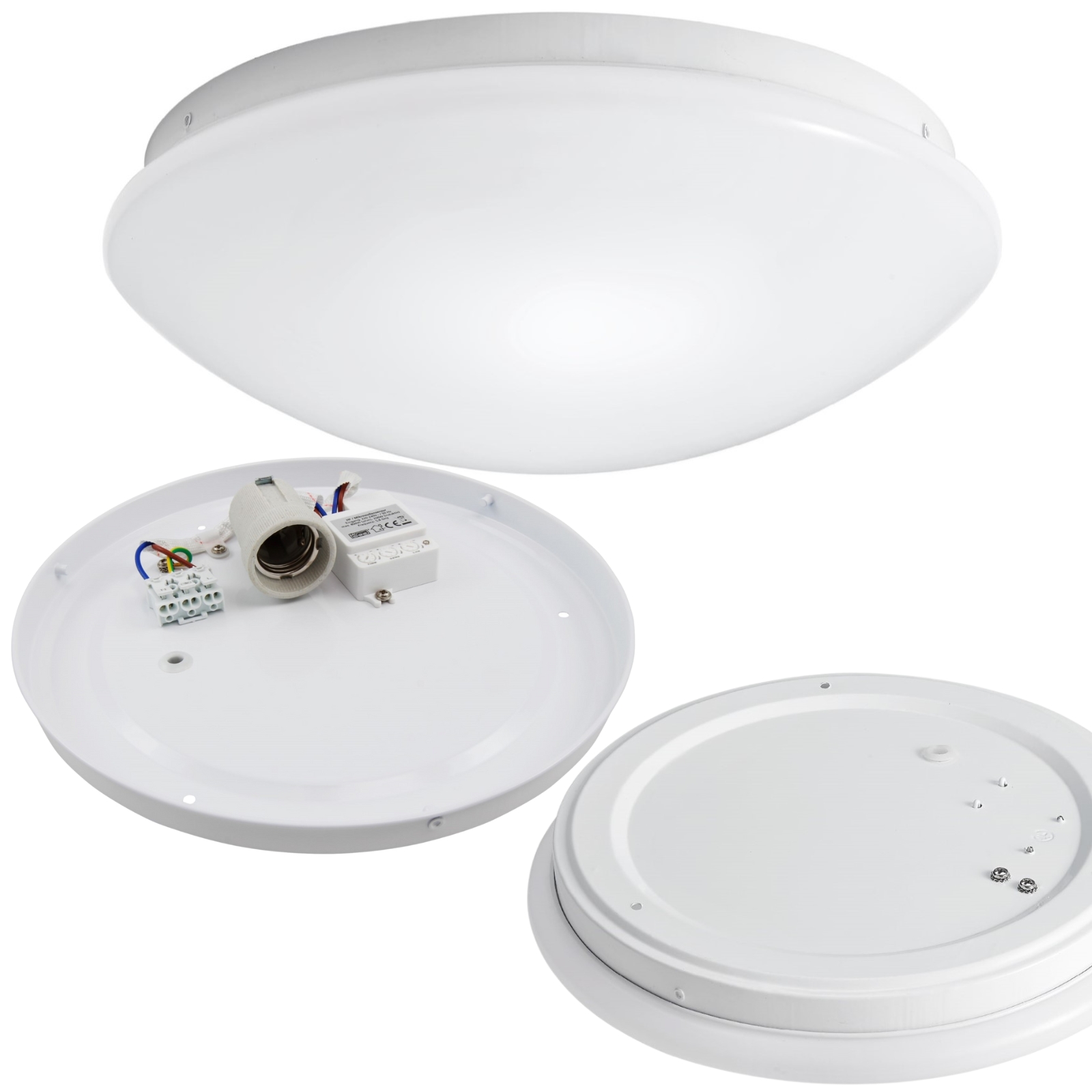 Deckenlampe Ø28 Ø33 Ø37,5 cm Plafond Deckenleuchte Leuchte Lampe 1-3 E27 Fassung - Bild 23 von 26