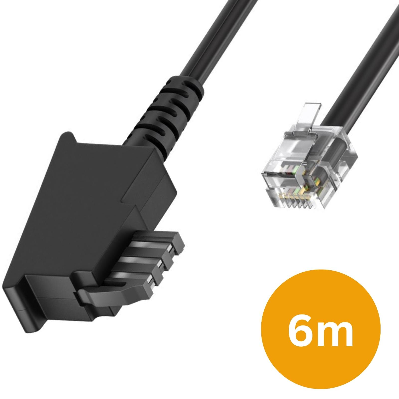 Telefon Kabel TAE-F Stecker (Fernsprechen) > RJ11 Telekom Siemens Belegung - Bild 9 von 12
