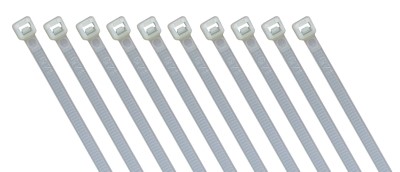 100* Kabelbinder transparent /& schwarz UV beständig wetterfest 2,5mm 3,6mm 4,8mm