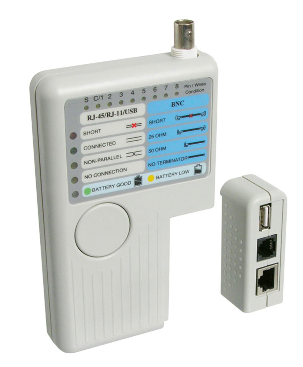 Goobay® Netzwerktester Kabeltester Leitungstester Rj111245 Bnc Cat56 Usb Ab Ebay