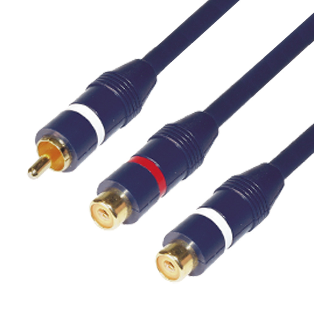 Chinch Y Kabel Y Adapter Verteiler Cinch Stecker Buchse CAR Hifi Subwooferkabel | eBay