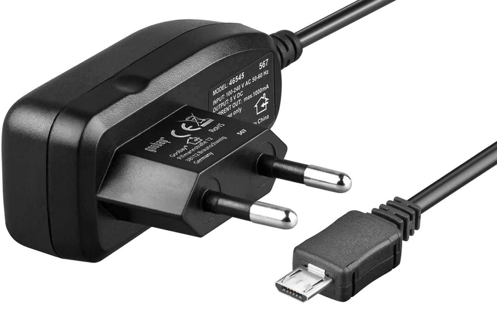 ladegerät usb micro