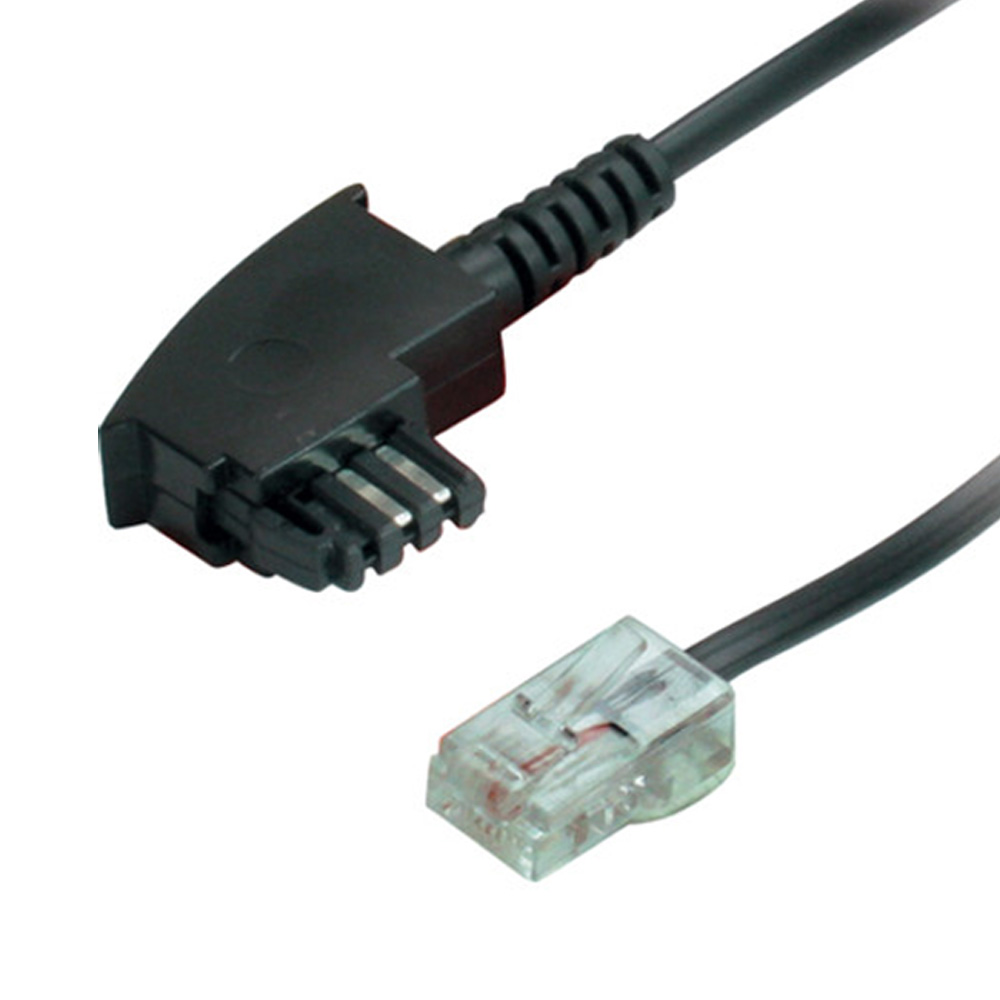 2m Telefon Kabel DSL Kabel TAE F Stecker auf RJ45 Stecker DSL VDSL