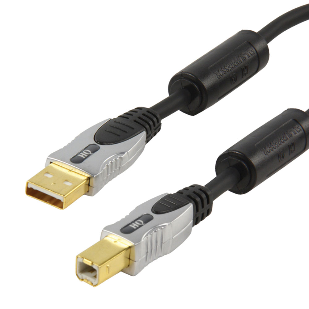 5m USB 2.0 Kabel A-Stecker B-Stecker Vergoldet HQ Ferrite Für Drucker ...