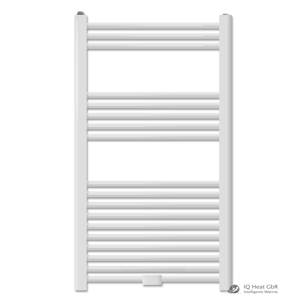 MERT Badheizkörper Handtuchtrockner Weiß Gebogen 50x100cm - Heizung & Wärme Für Handtücher