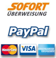 Bezahlung per Überweisung oder Paypal