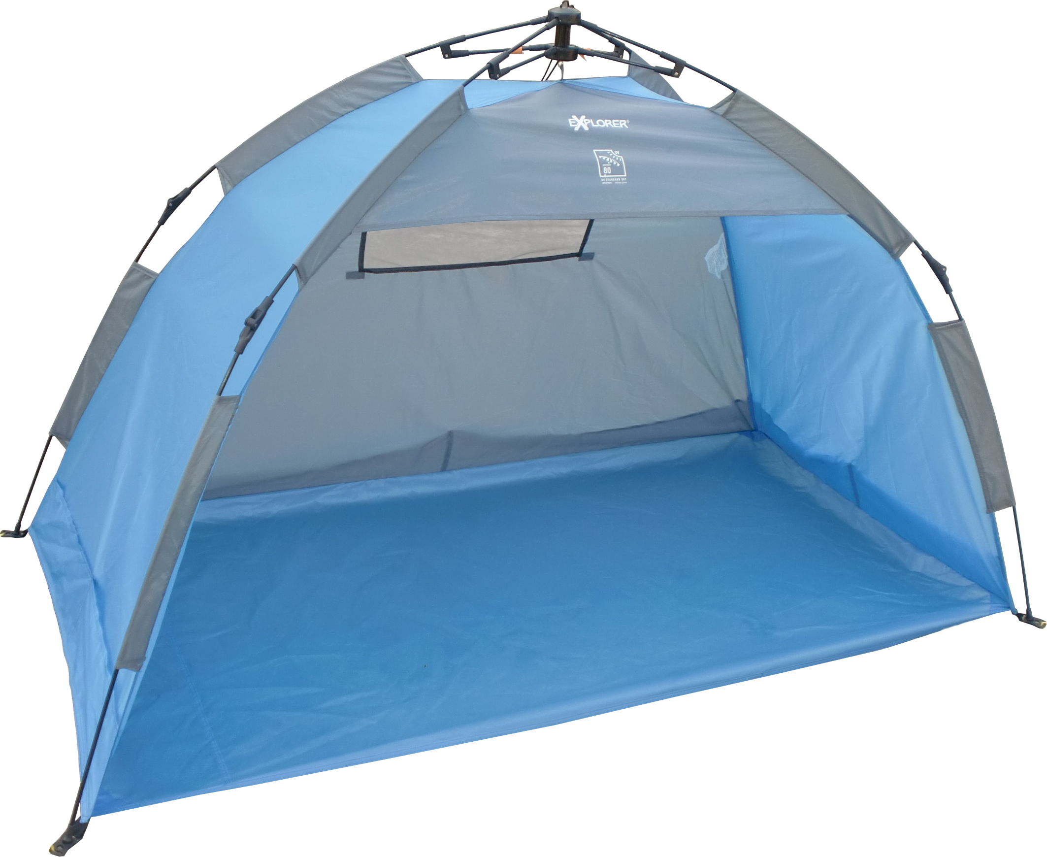 explorer automatik strandmuschel uv schutz 80