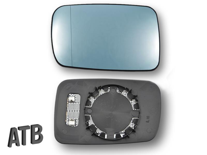 Spiegelglas Blau Asphärisch Beheizbar Links Für BMW E46 Coupe Cabrio 51168247131