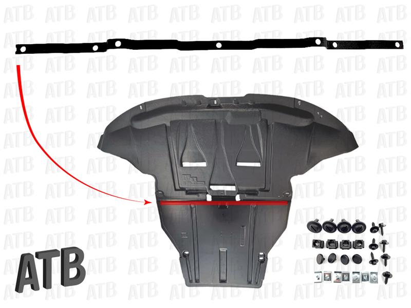Blechmutter für Unterfahrschutz (Passat 3B/3BG, Audi A4 8D), Unterfahrschutz, Außenausstattung, A4 (B5 8D), A4, Audi Teile