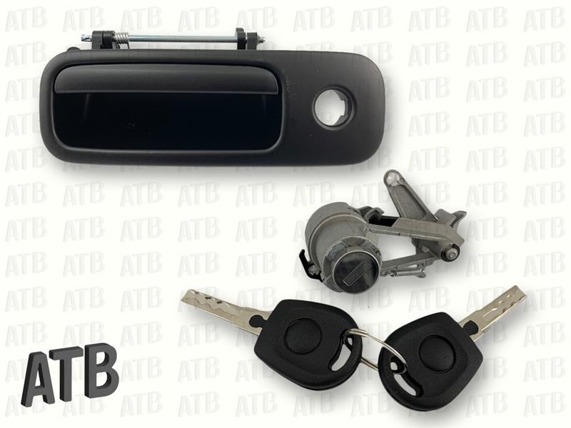 Heckklappengriff mit Schloss + 2x Schlüssel kompatibel für VW Golf 3 4 Polo  1J6827565B – SHPMXRDE