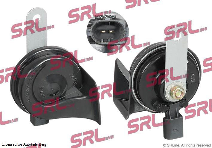 2 x Hupe Rohrhupe Hochton Tiefton Signalton Signalhorn für Seat Altea VW Skoda