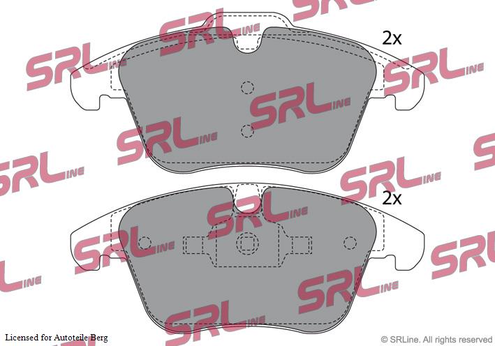 SRLine Bremsbeläge für Peugeot Audi A4 VW Polo III Seat Exeo Skoda Superb Neu